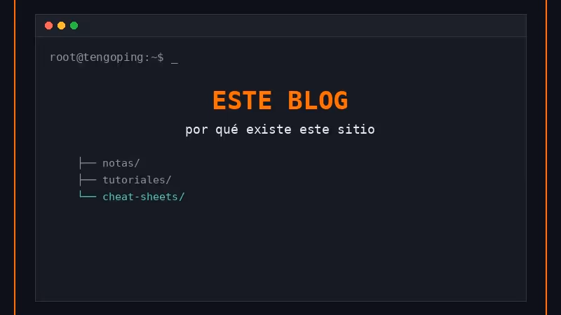 ¿Por qué este blog?